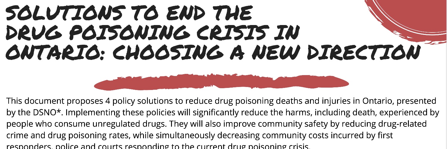 Drug Strategy Network of Ontario banner