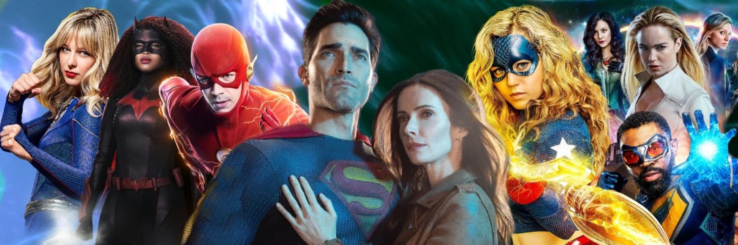 Flash, Arrow and Super Verse banner