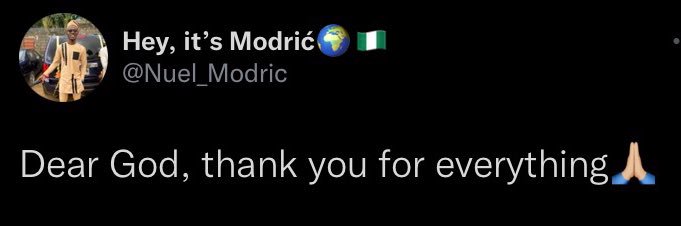 Hey, it’s Mdrić🌍🇳🇬 banner