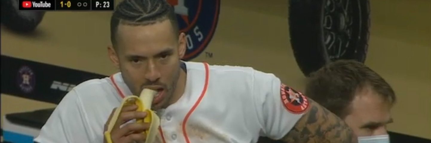 Carlos Correa's Banana banner