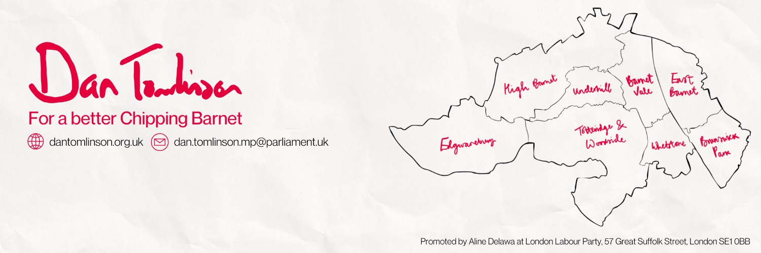 Dan Tomlinson MP banner