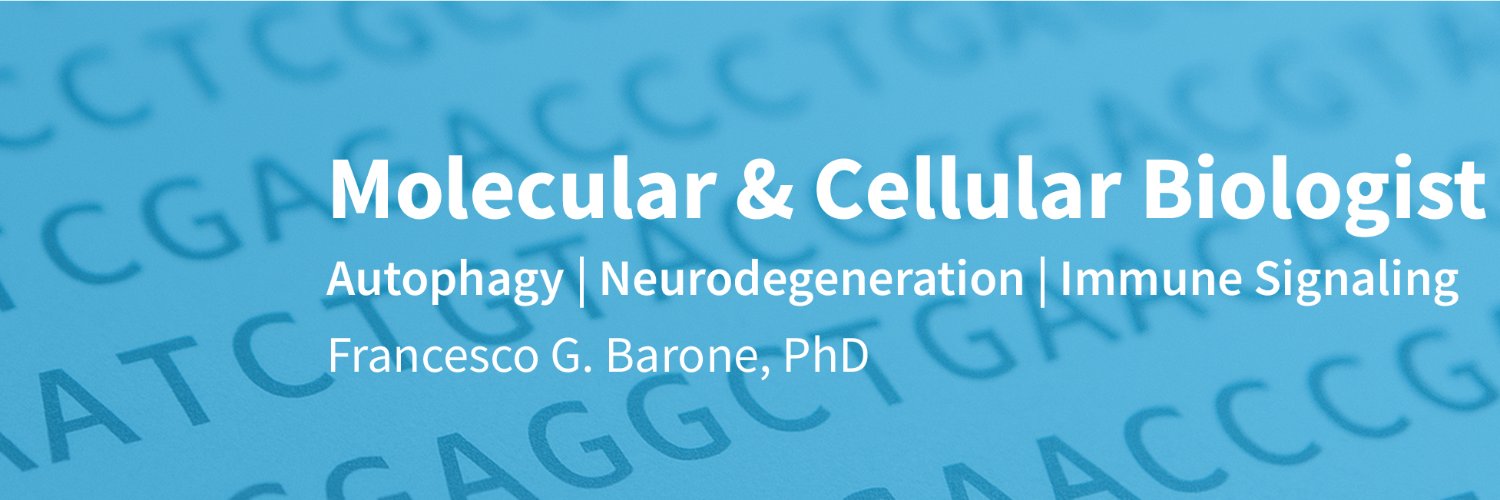 Francesco G. Barone, PhD banner