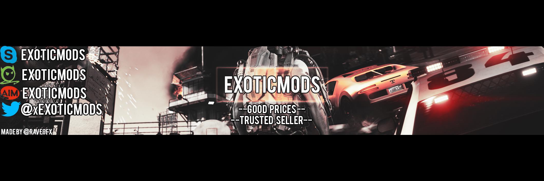 xExoticMods's profile banner image
