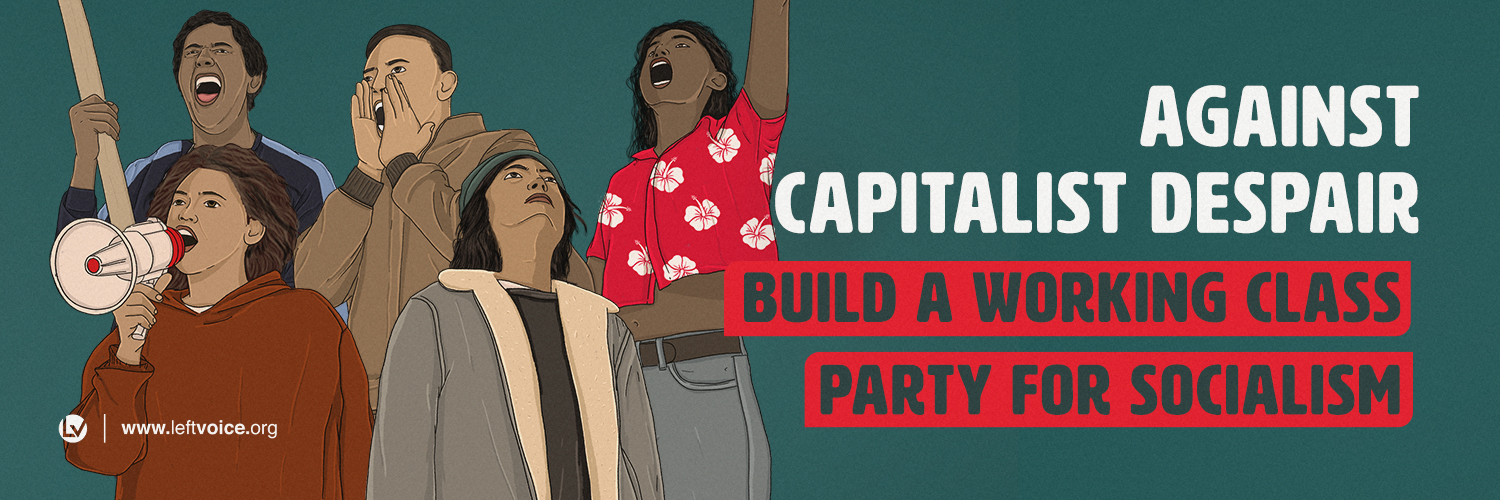 Left Voice's banner