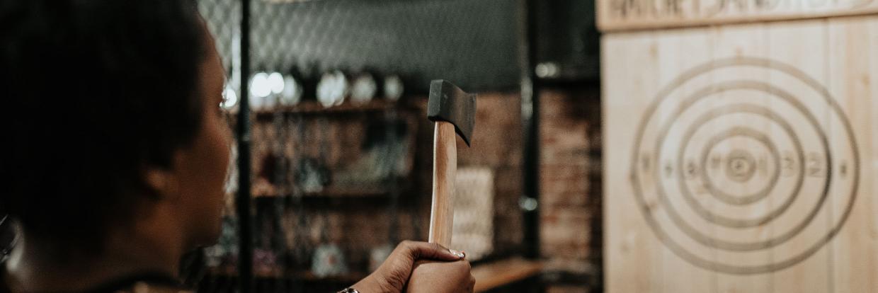 Hatchets & Hops - Brooklyn Axe Throwing banner
