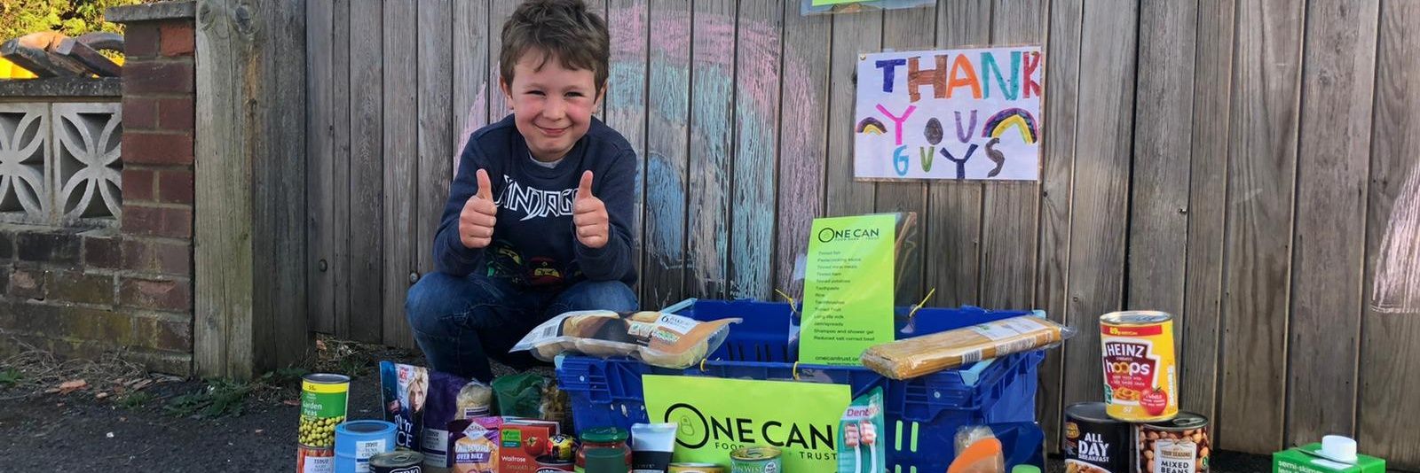 OneCanTrust foodbank banner