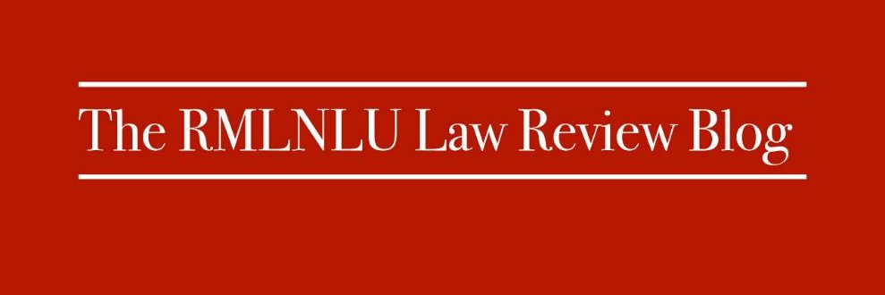 RMLNLU Law Review banner
