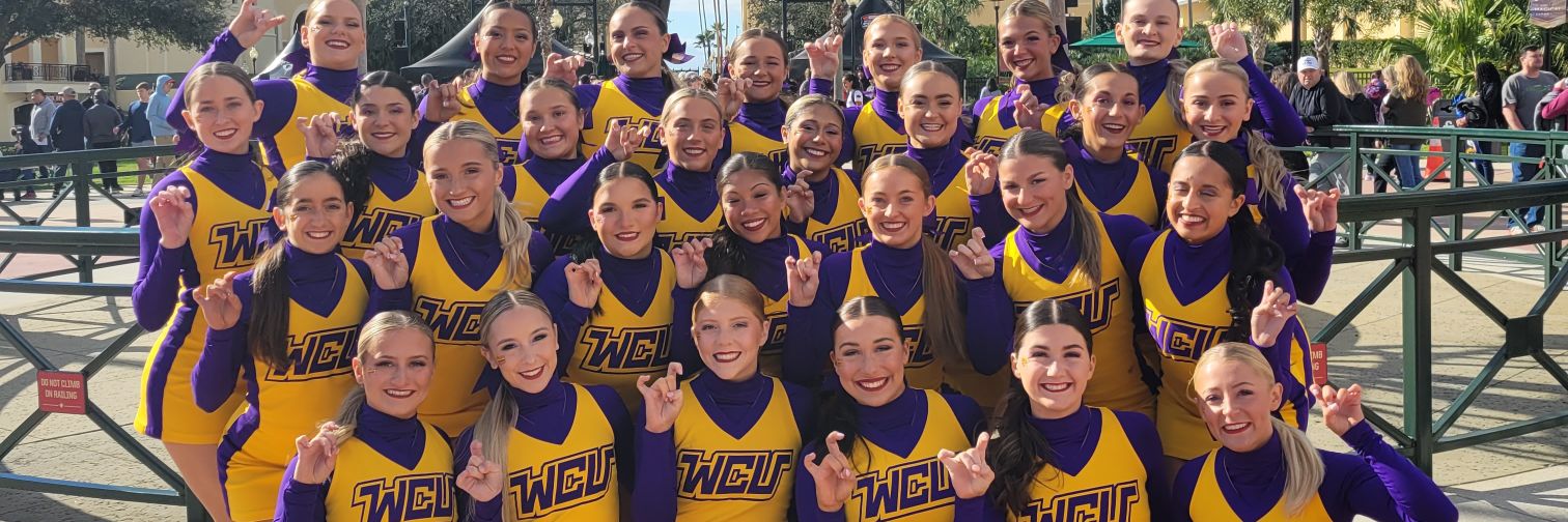 WCU Cheerleading banner