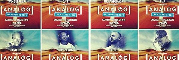 #ANALOG Midlands tour 2018 banner