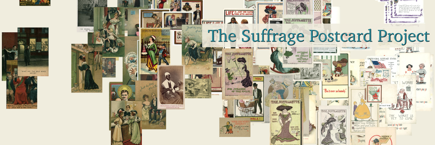 The Suffrage Postcard Project banner