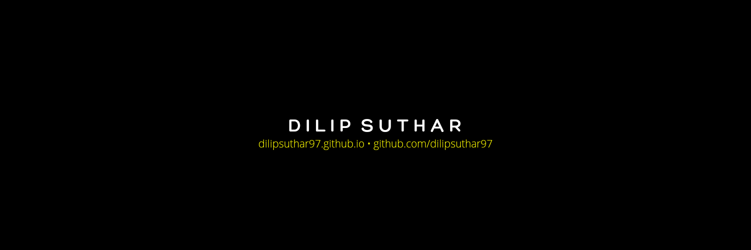 dilipsuthar97's profile banner image