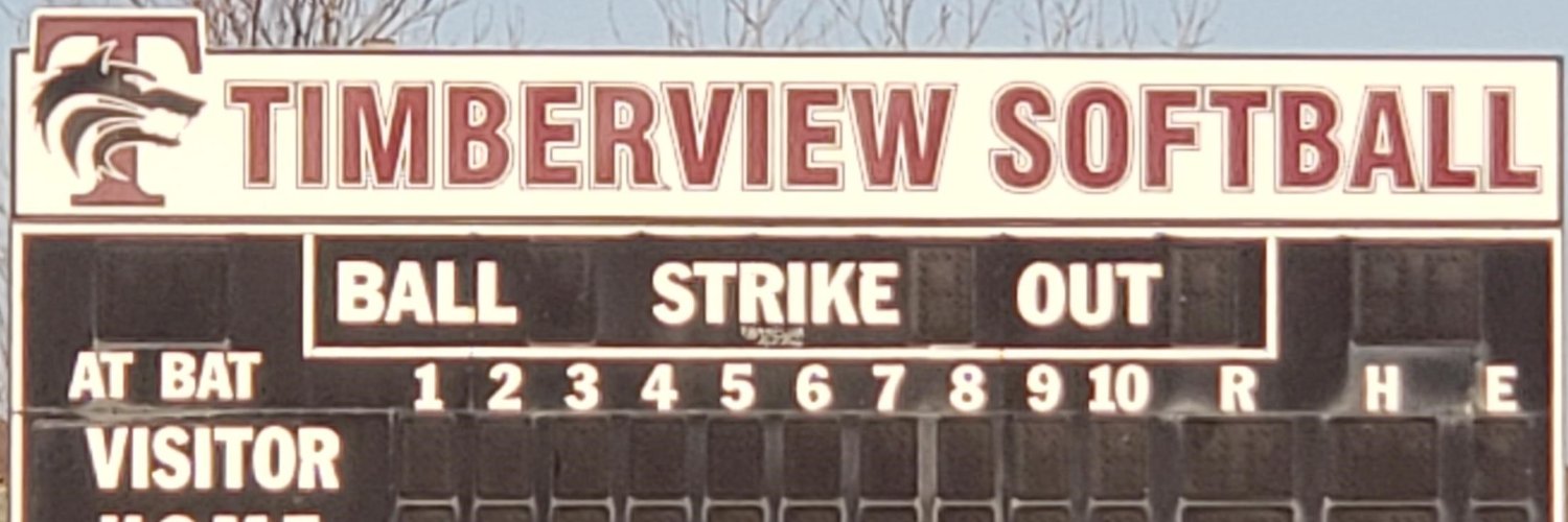 Timberview Softball banner