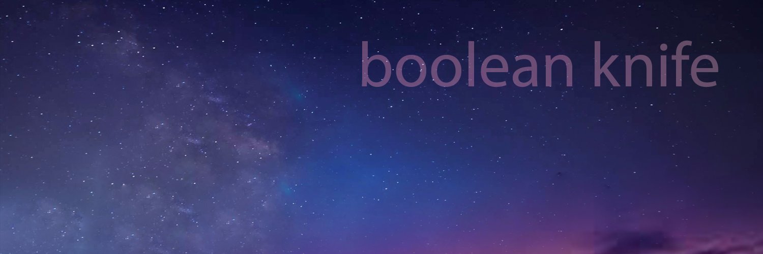 BooleanKnife's profile banner image