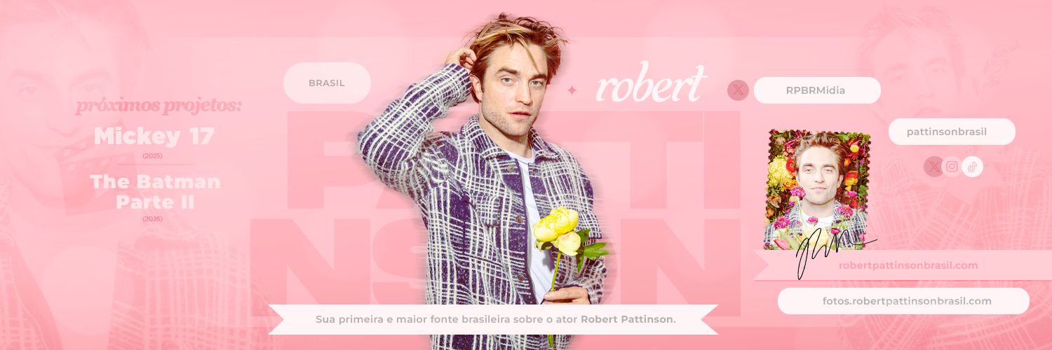 Robert Pattinson Brasil 🦇 Fã-clube Profile Banner