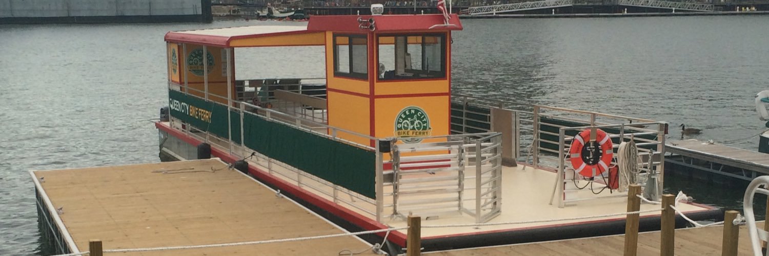 Queen City Bike Ferry banner