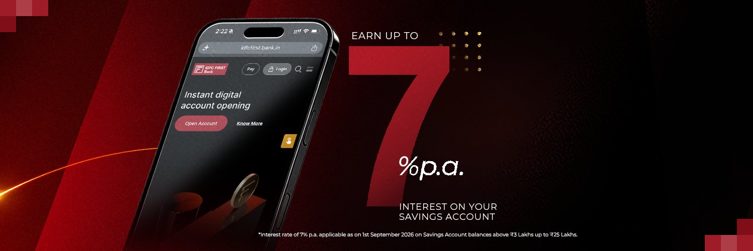 IDFCFIRSTBank's profile banner image