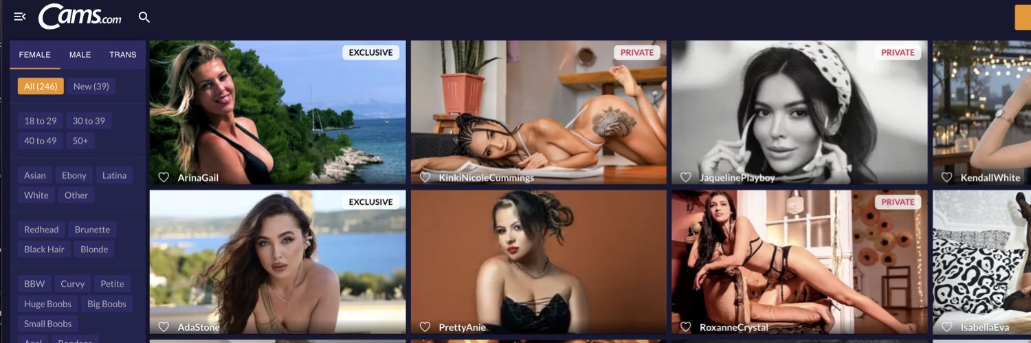 Cams.com  🎥 banner