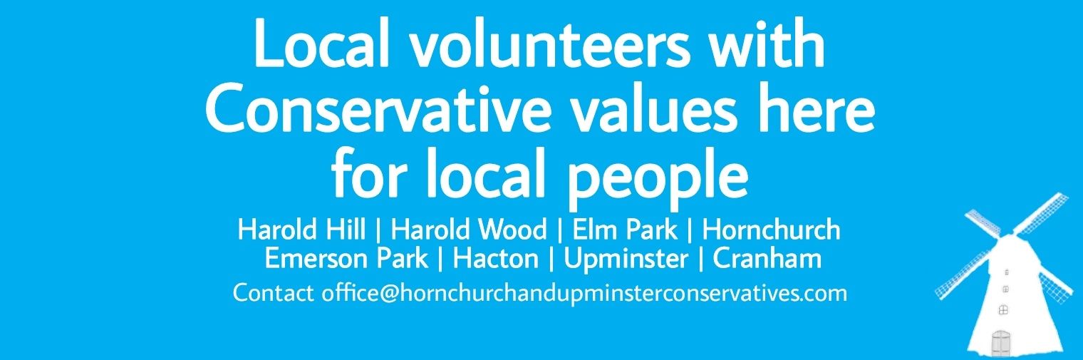 Hornchurch & Upminster Conservative Association banner