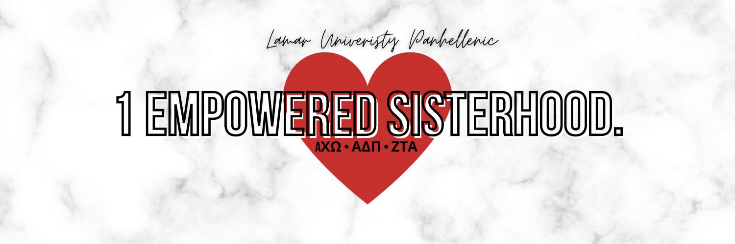 Lamar University Panhellenic banner