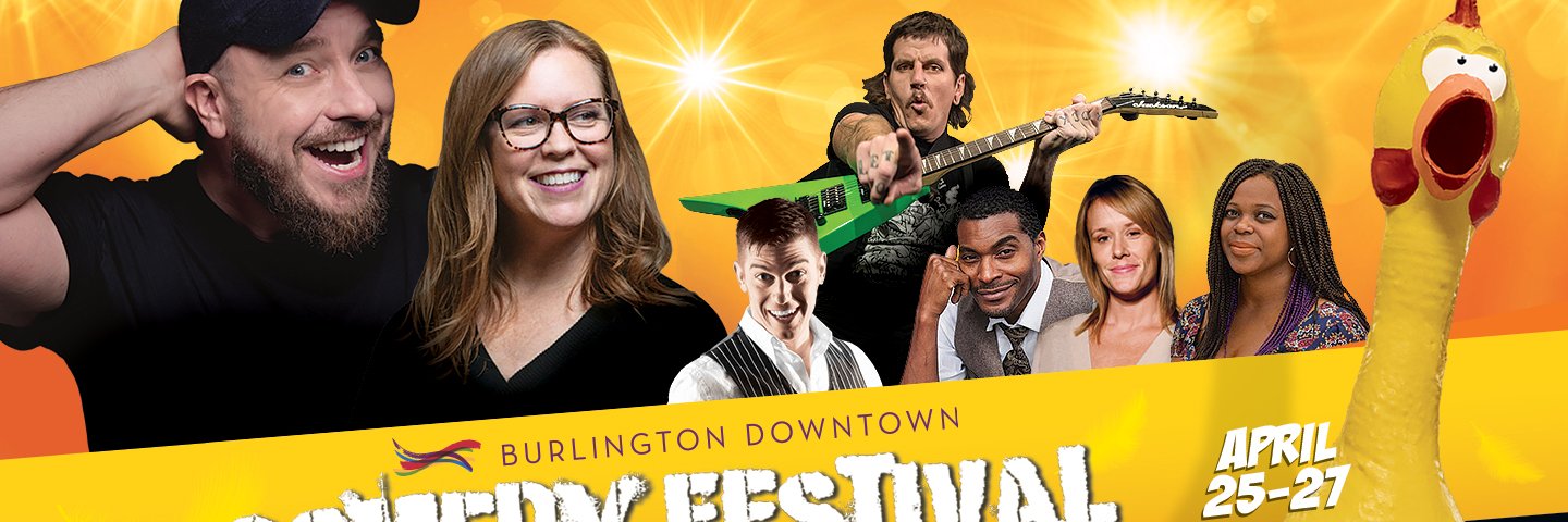 Burlington Comedy Festival banner