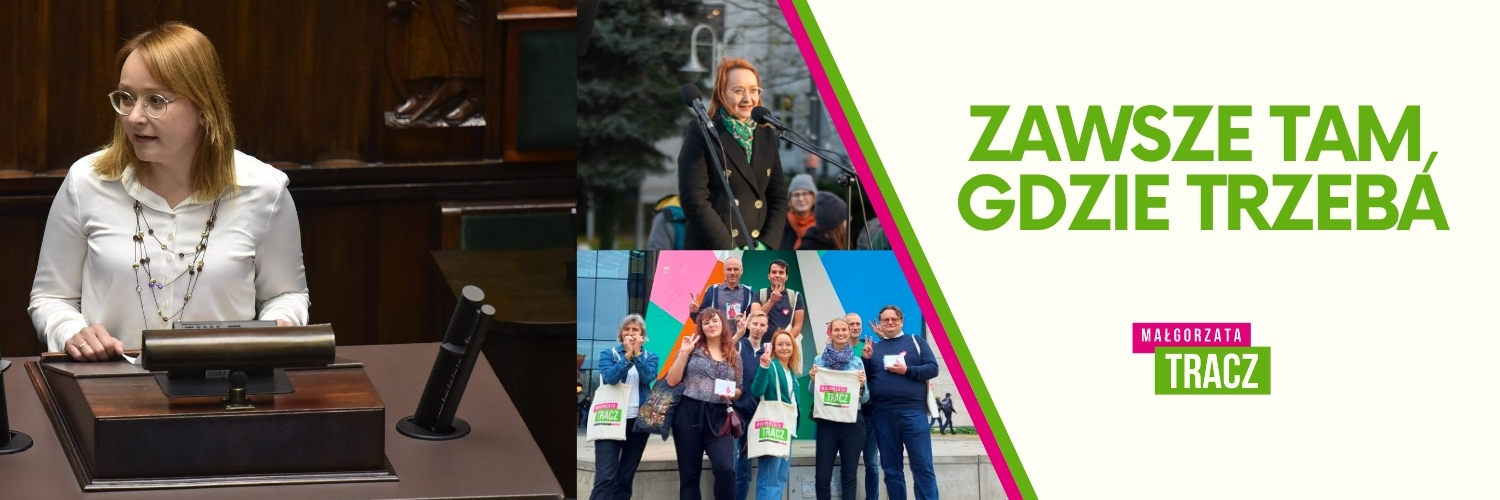 Małgorzata Tracz's banner