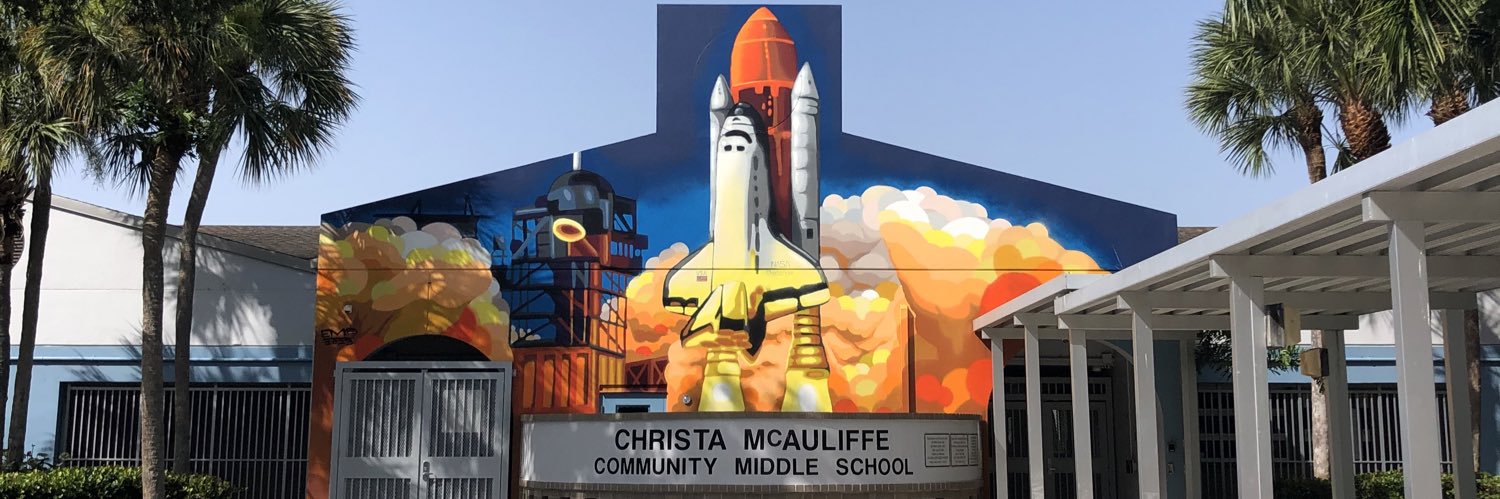 Christa McAuliffe MS banner
