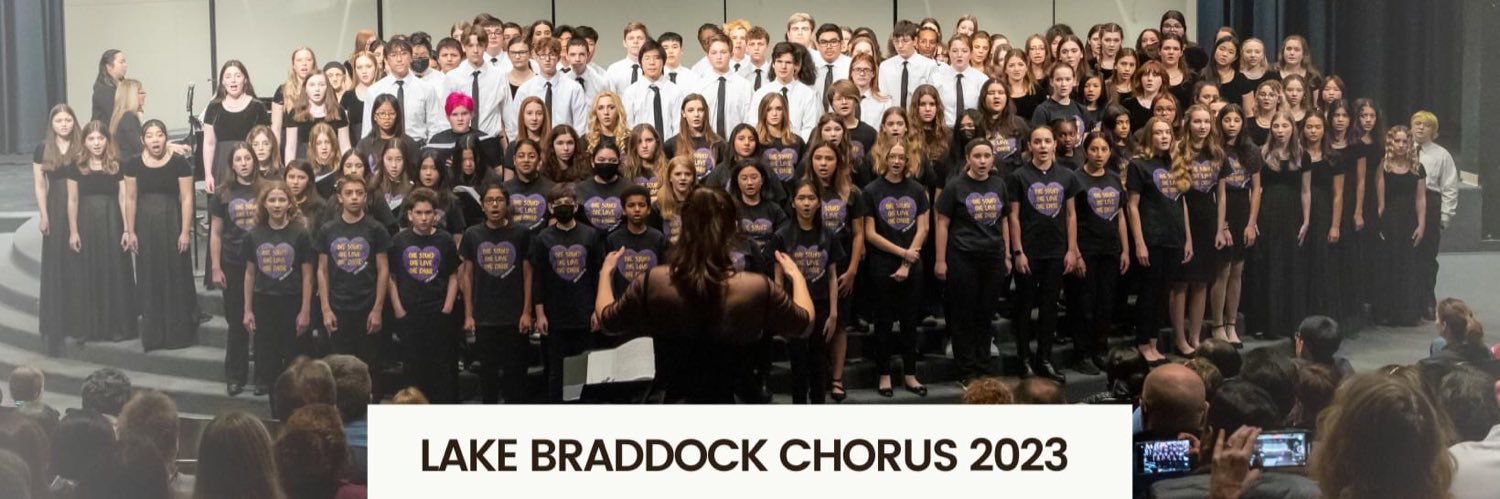 Lake Braddock Chorus banner