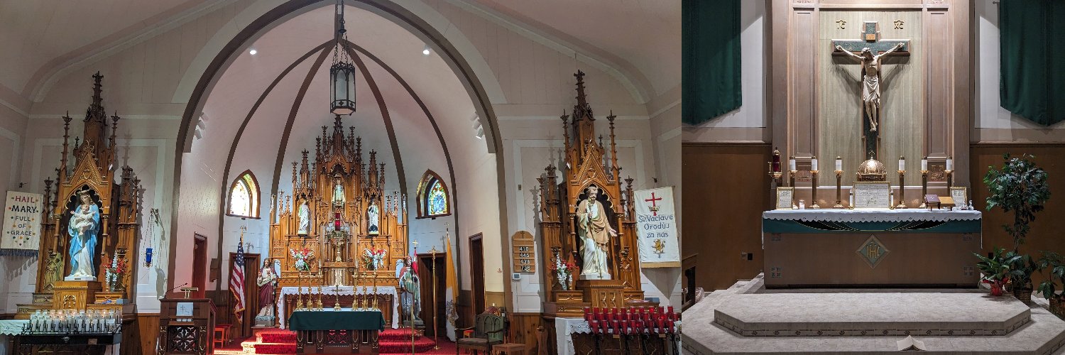 Father Schmidt's banner