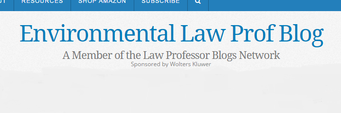 ENV Law Prof Blog banner