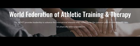 World Federation of Athletic Training & Therapy banner