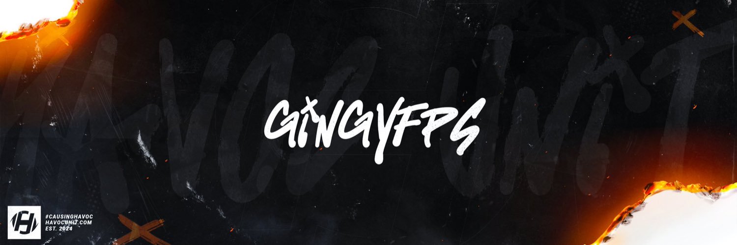 GingyFPS LIVE on TWITCH😈 banner