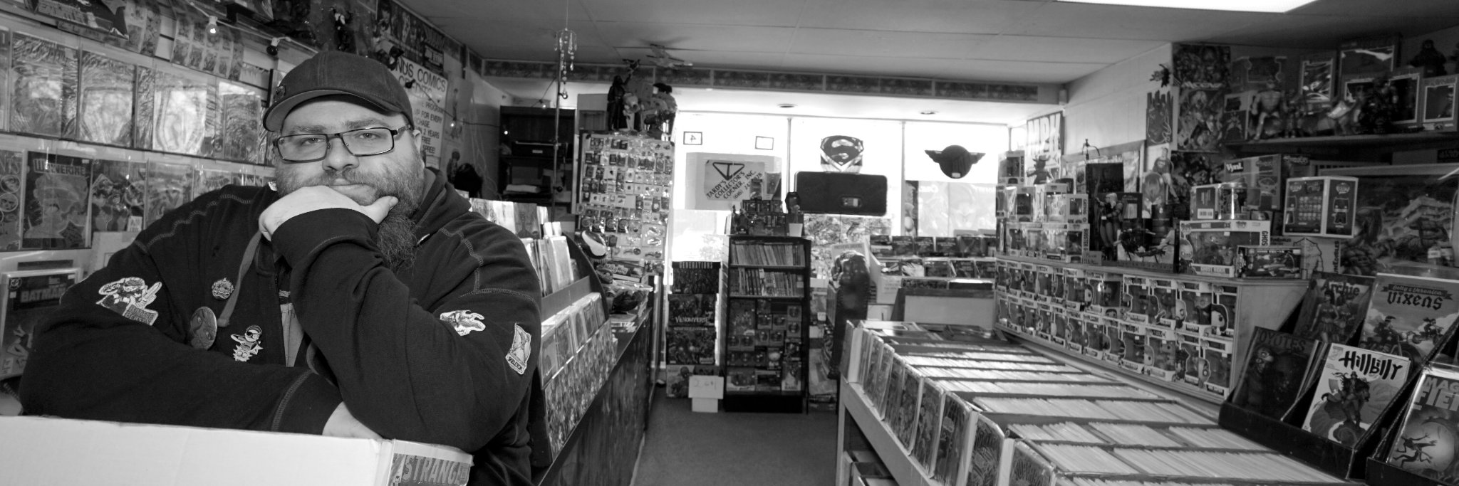 Tardy's Comics banner