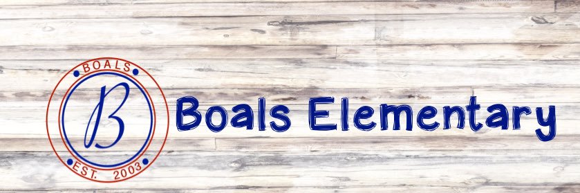 Boals Elementary banner