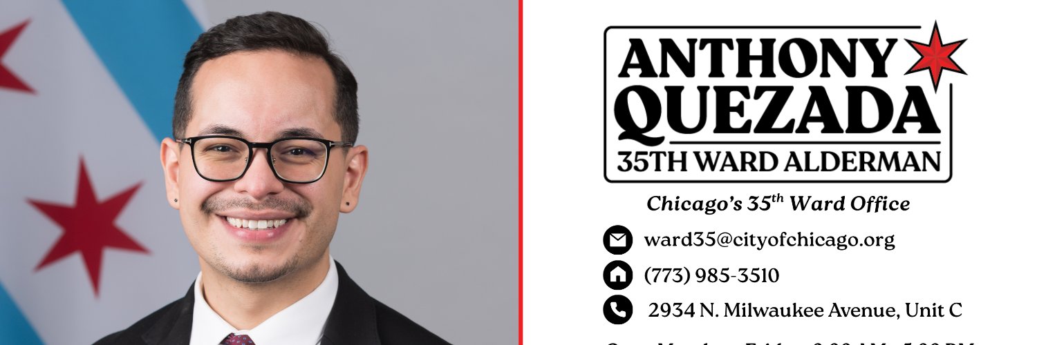 Anthony J. Quezada, 35th Ward Alderman banner