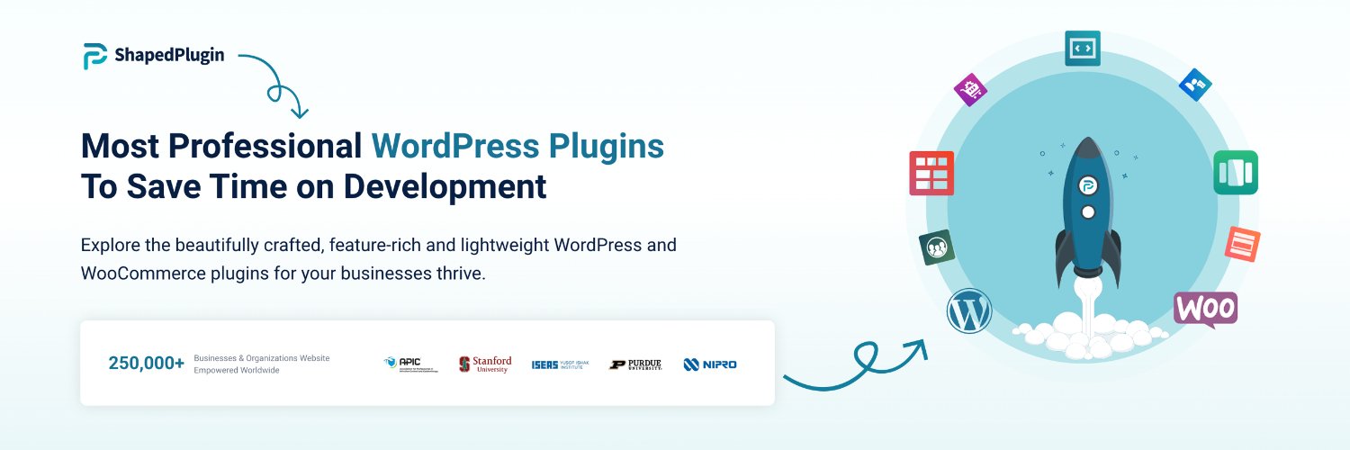 ShapedPlugin LLC banner