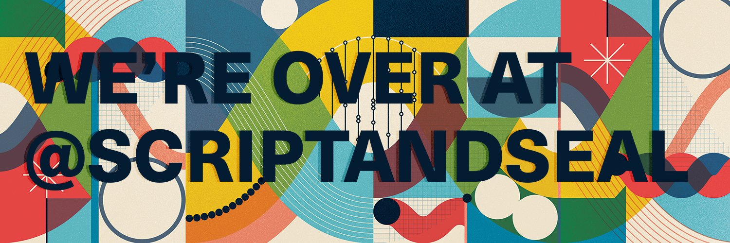 Script & Seal is @scriptandseal ✌️ banner