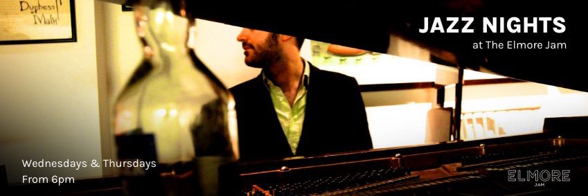 The Elmore Jam - live jazz banner