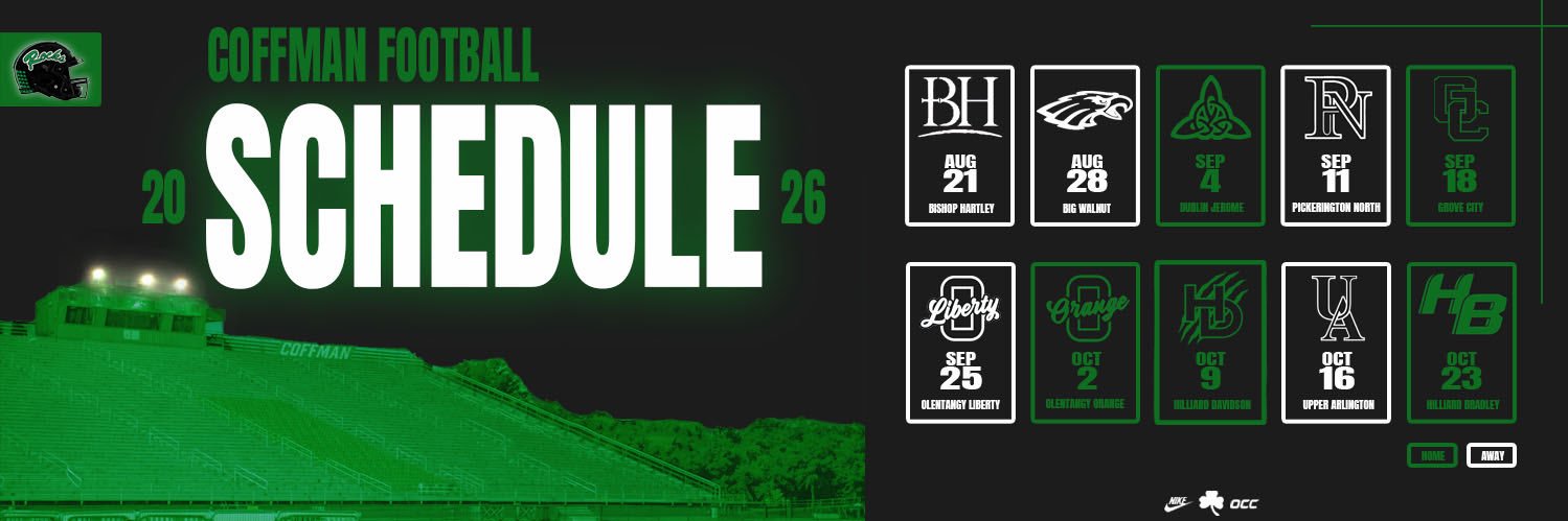 Dublin Coffman Football banner