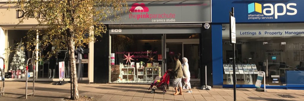 The Pink Parachute banner