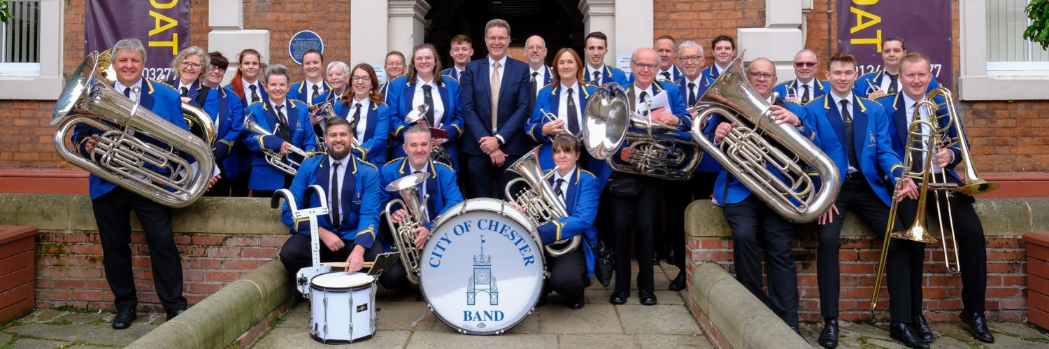 City of Chester Bluecoat Band banner