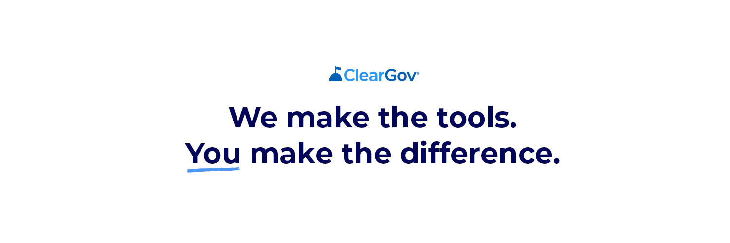 ClearGov banner