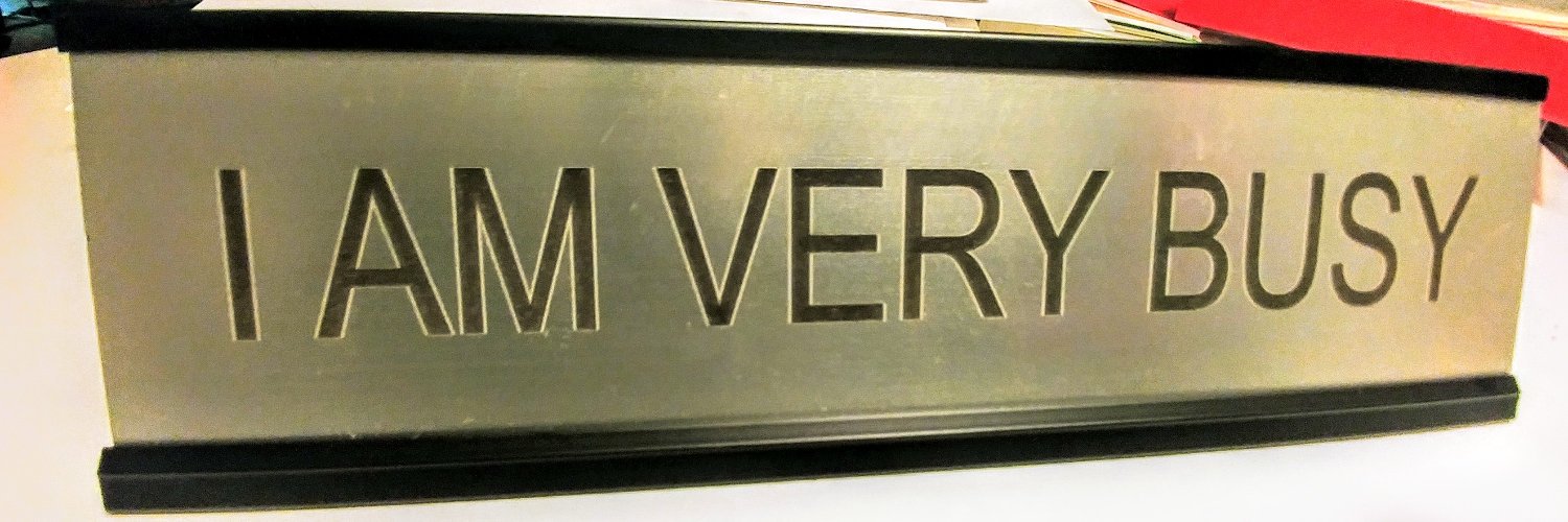 The Busiest Man in The World banner