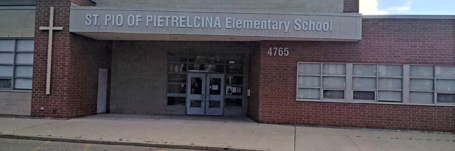 St. Pio Catholic Elementary School banner
