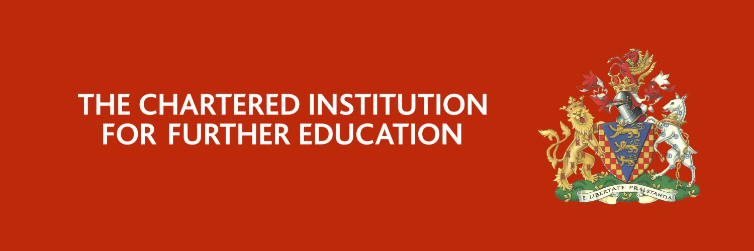 The Chartered Institution for Further Education banner