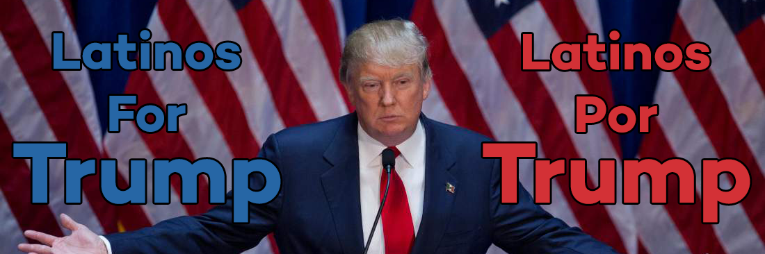 Latinos For Trump banner