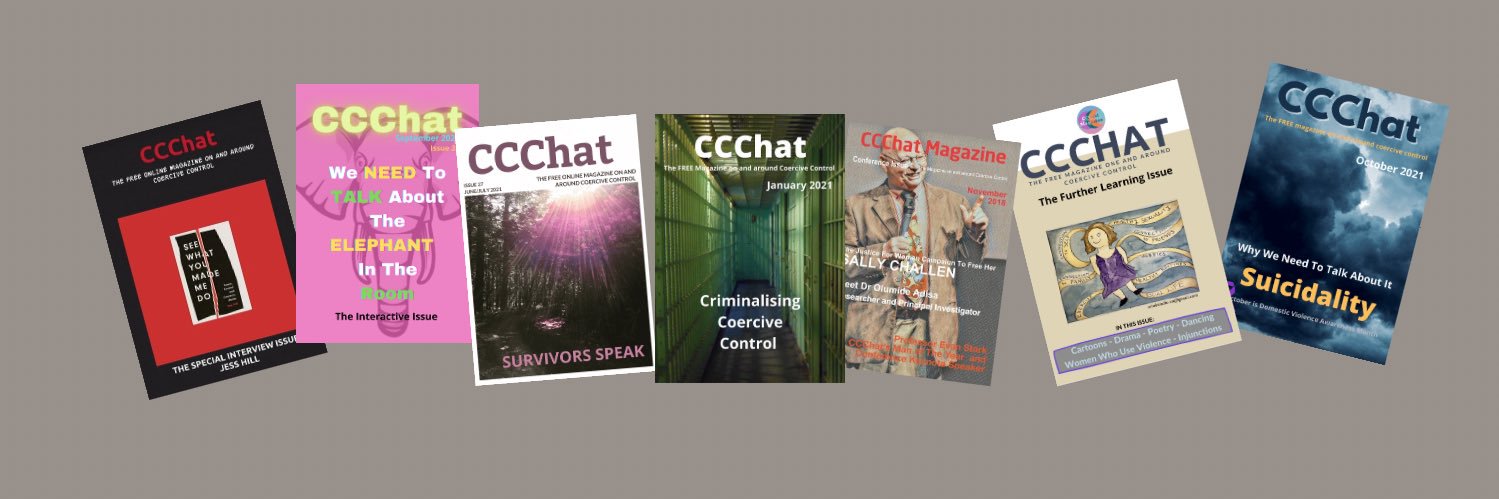 CCChat Magazine- on and around Coercive Control banner