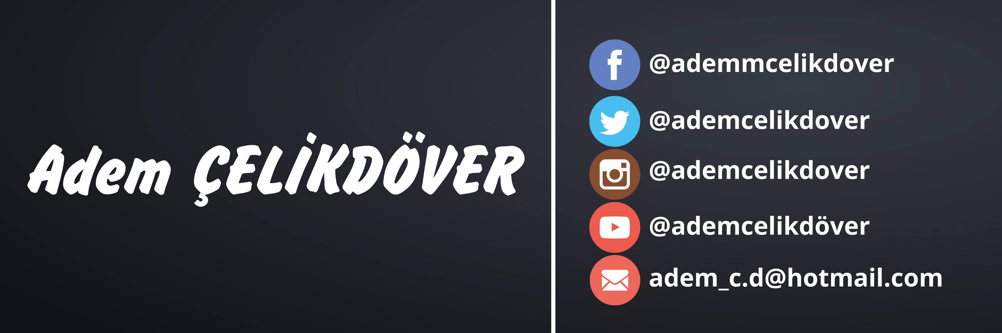 ademcelikdover's profile banner image