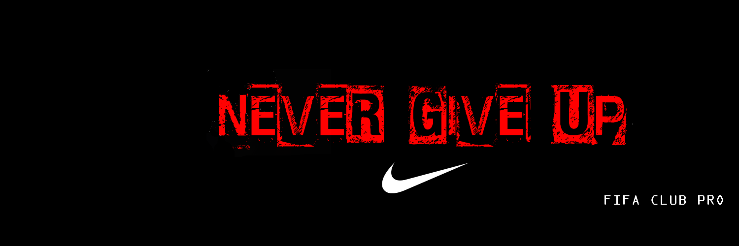 Never Give Up banner