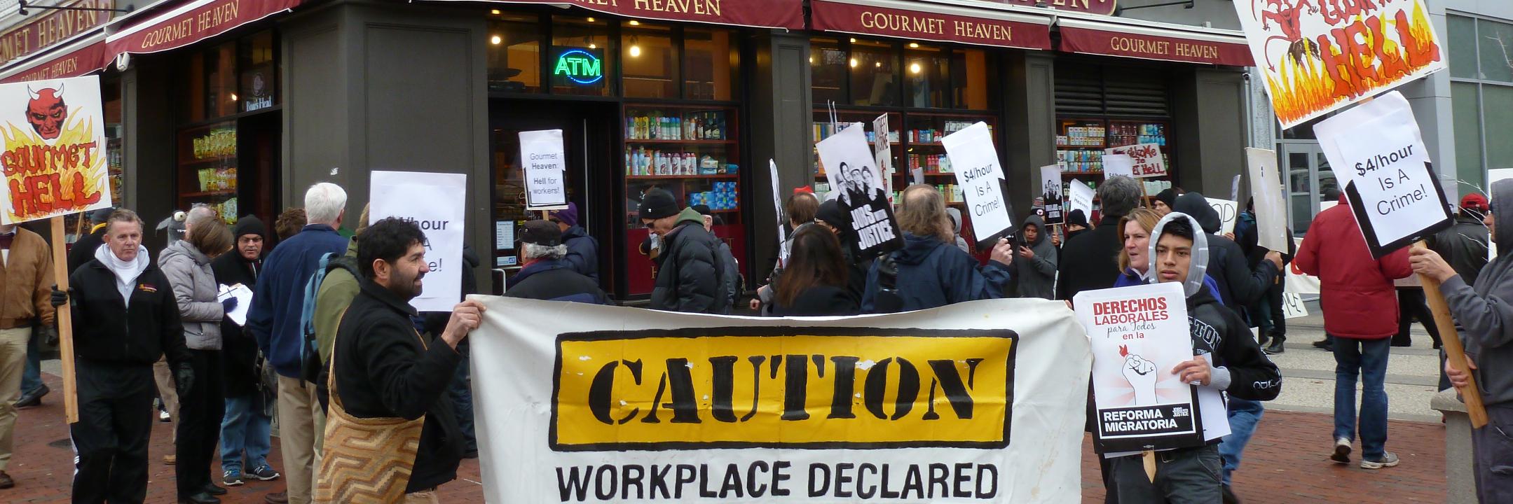 Fuerza Laboral (Power of Workers)'s banner