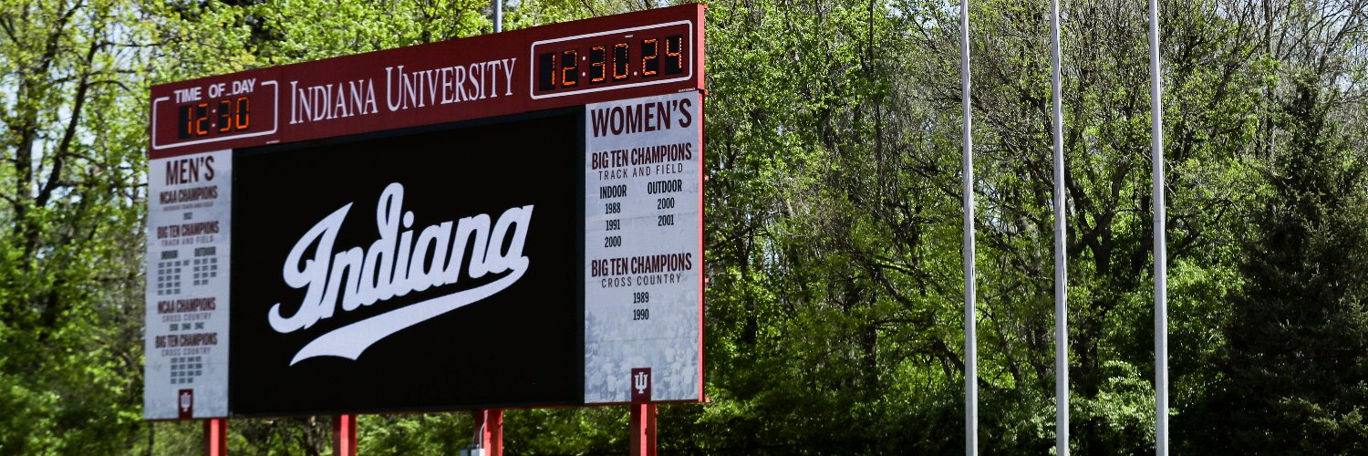 Indiana Cross Country + Track & Field's banner